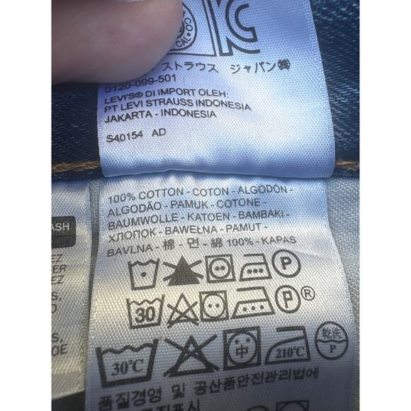 Men’s W33 L28 Levi’s 505 Straight Leg Jeans Medium Wash (Tag W34 L30) 2017 - Picture 5 of 10